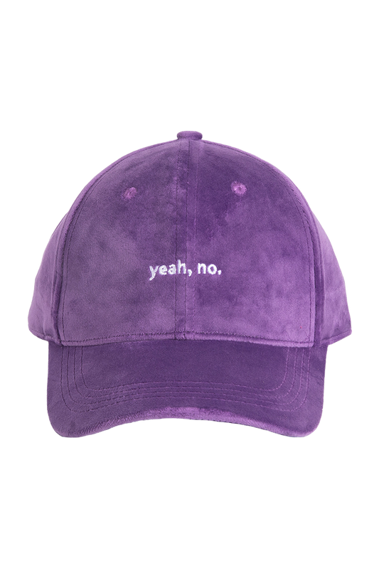 Purple Velvet Woman Cap