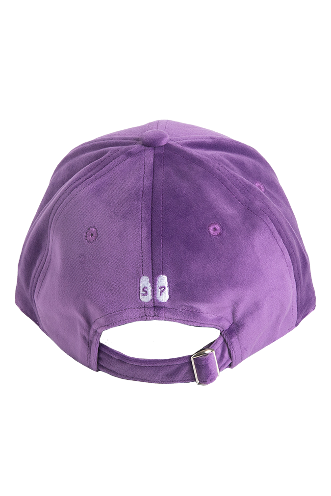Purple Velvet Woman Cap