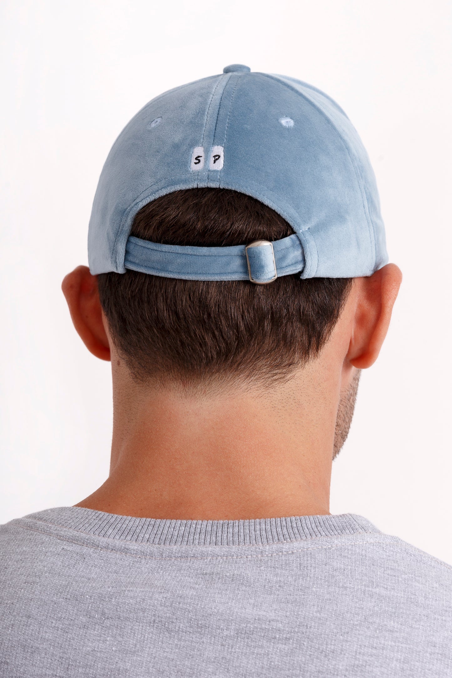 Baby Blue Velvet Unisex Cap
