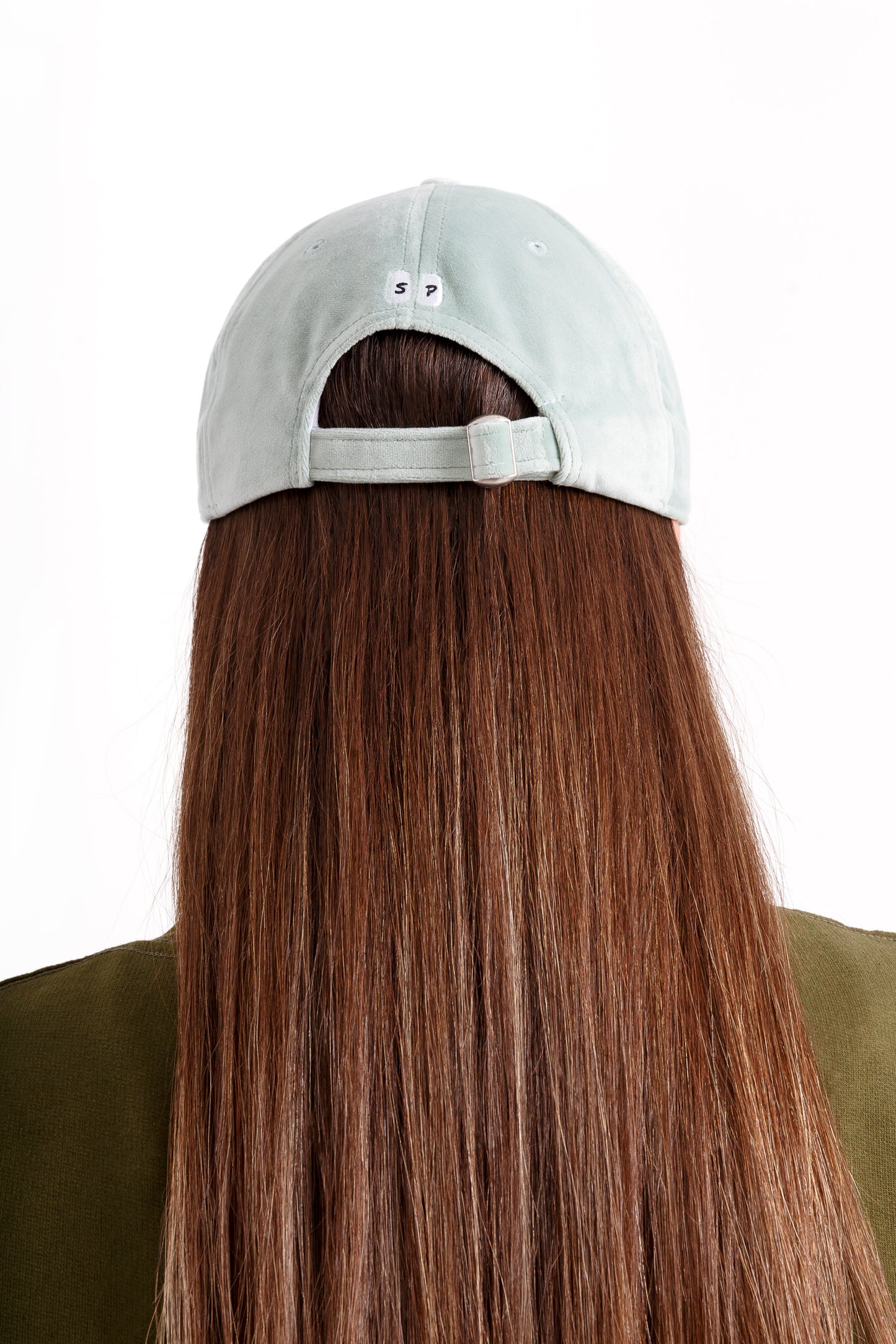 Lime Green Velvet Unisex Cap