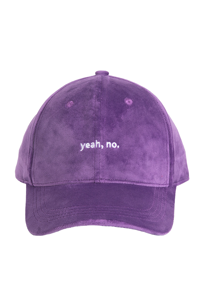 Purple Velvet Woman Cap