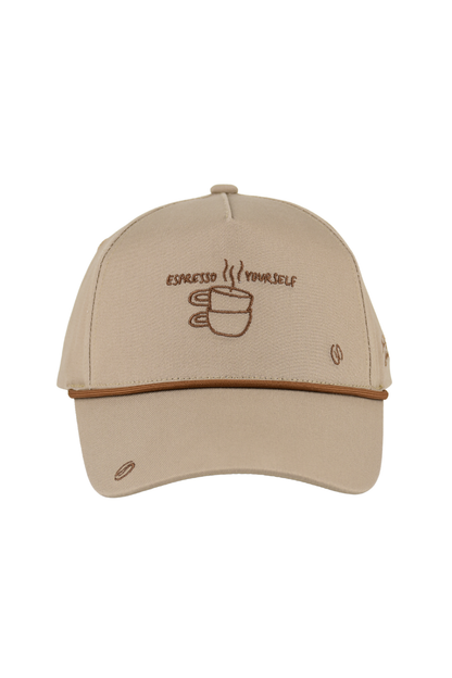 "Espresso Yourself" Cap - Sand & Mocha
