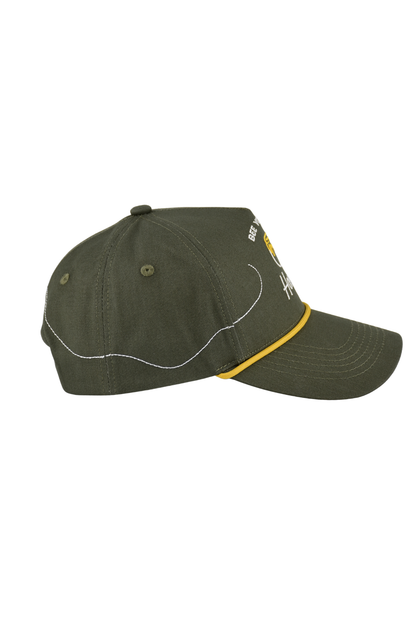 "Bee Yourself Honey" Cap - Olive & Honey Gold