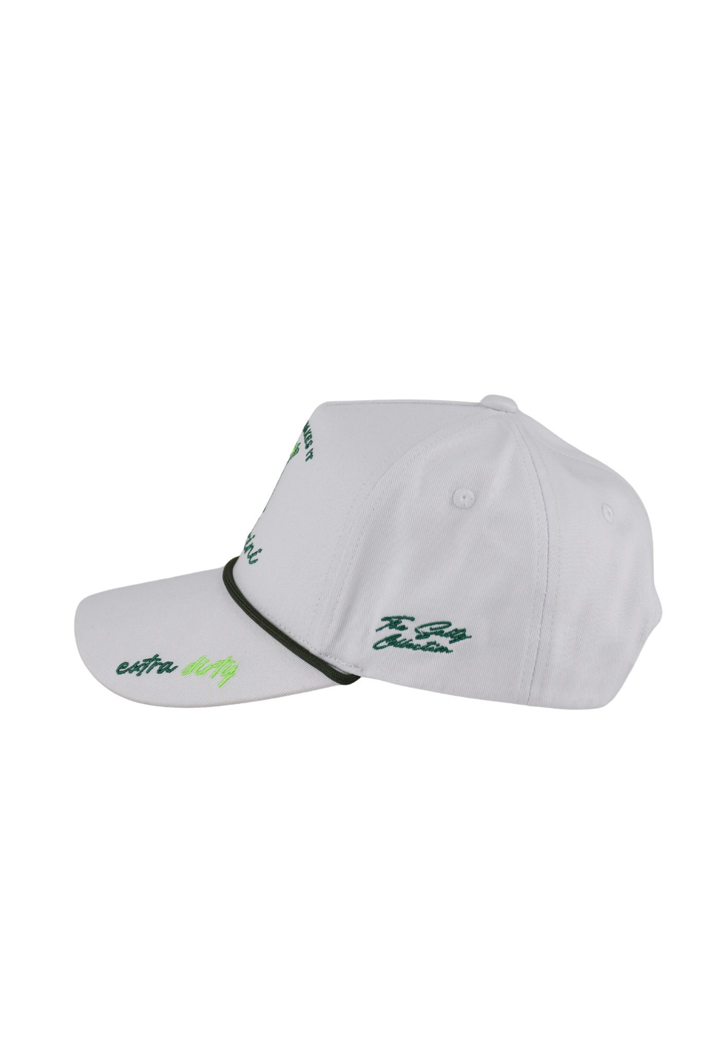 "Martini Makes It Betterini" Cap - White & Olive