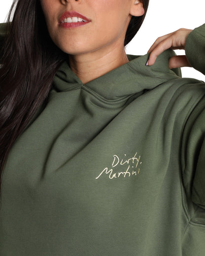 Unisex Oversized Green Hoodie - Dirty Martini