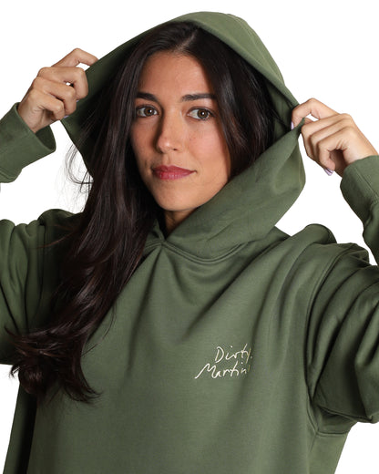 Unisex Oversized Green Hoodie - Dirty Martini