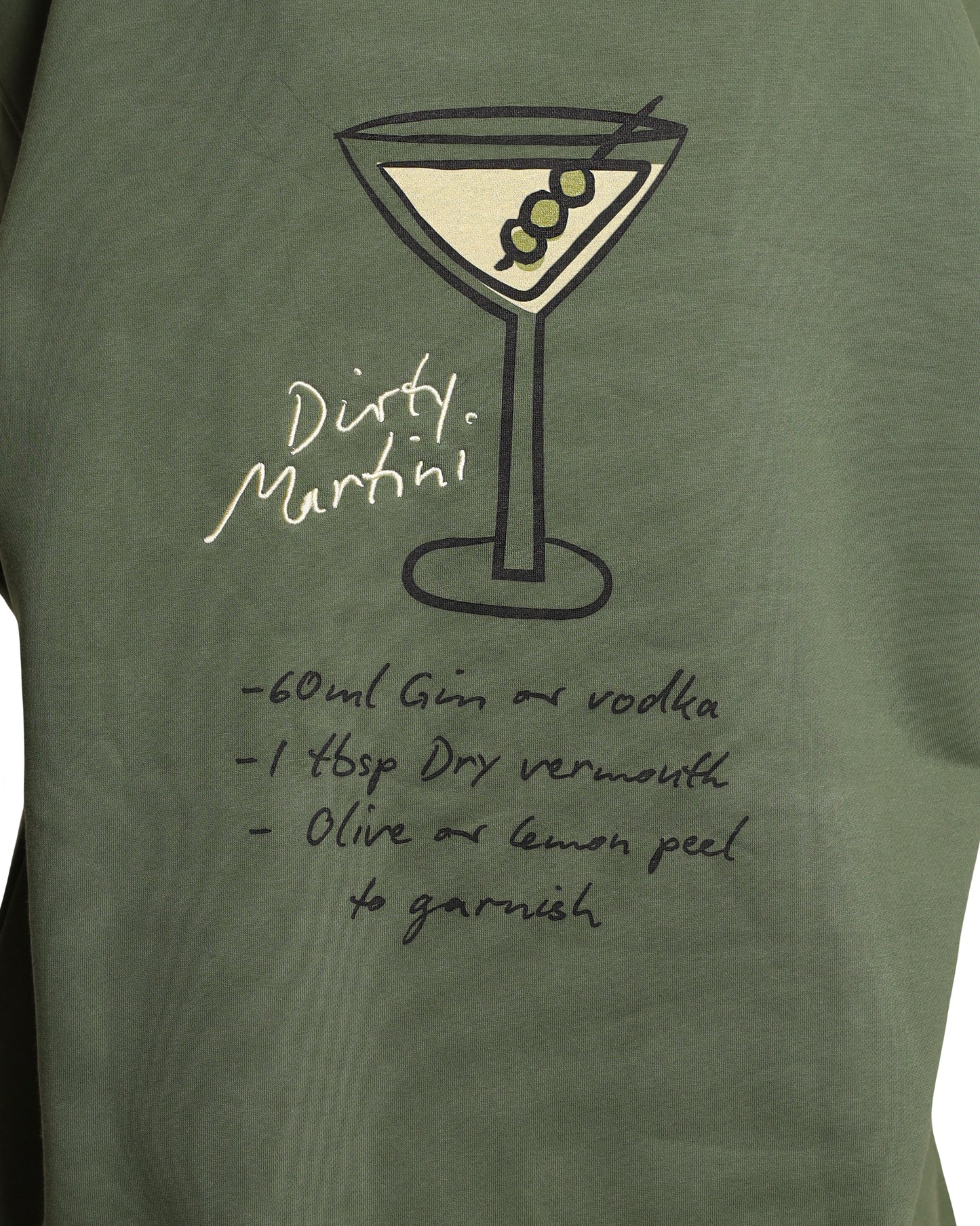 Unisex Oversized Green Hoodie - Dirty Martini