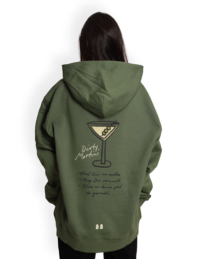 Unisex Oversized Green Hoodie - Dirty Martini