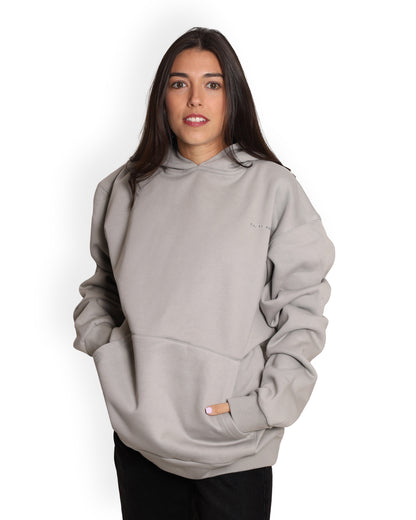 Unisex Oversized Grey Hoodie - Salty Logo