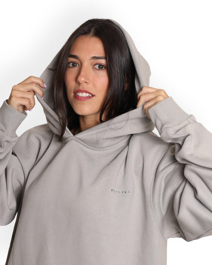 Unisex Oversized Grey Hoodie - Salty Logo