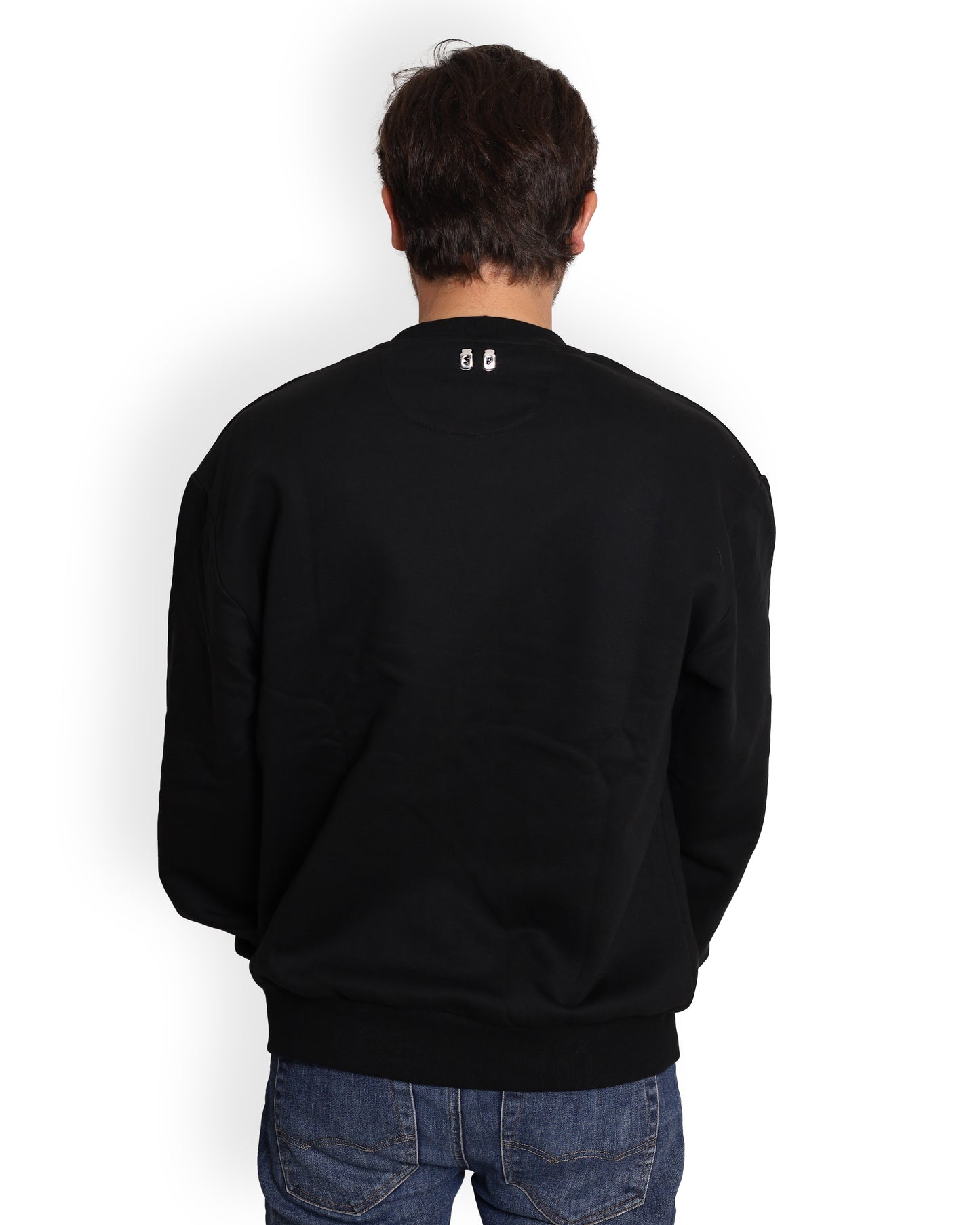 Unisex Oversized Black Sweatshirt - Salty Logo