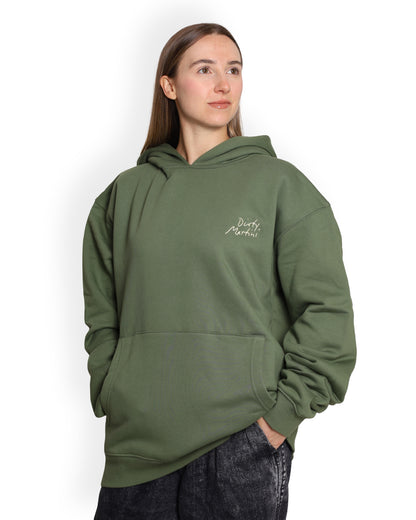 Unisex Oversized Green Hoodie - Dirty Martini