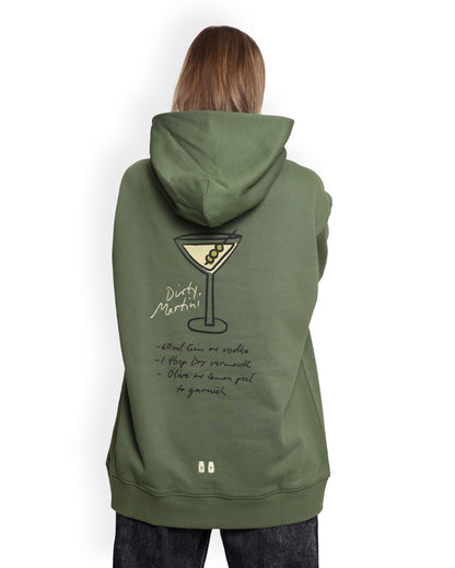 Unisex Oversized Green Hoodie - Dirty Martini