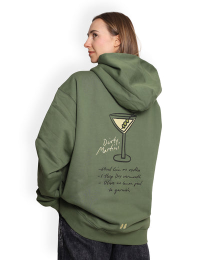 Unisex Oversized Green Hoodie - Dirty Martini