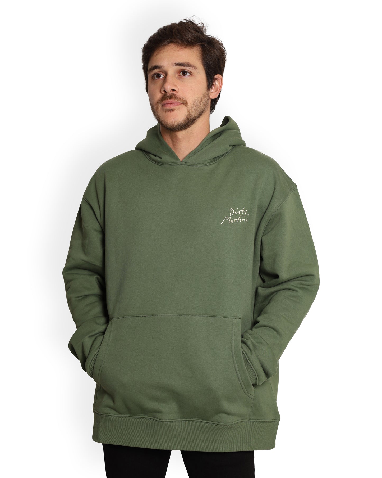 Unisex Oversized Green Hoodie - Dirty Martini