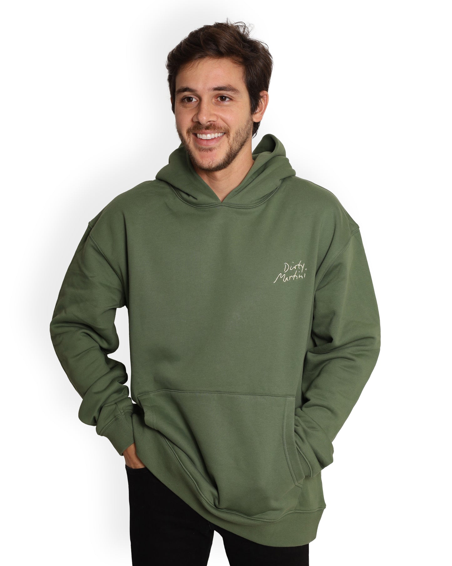 Unisex Oversized Green Hoodie - Dirty Martini