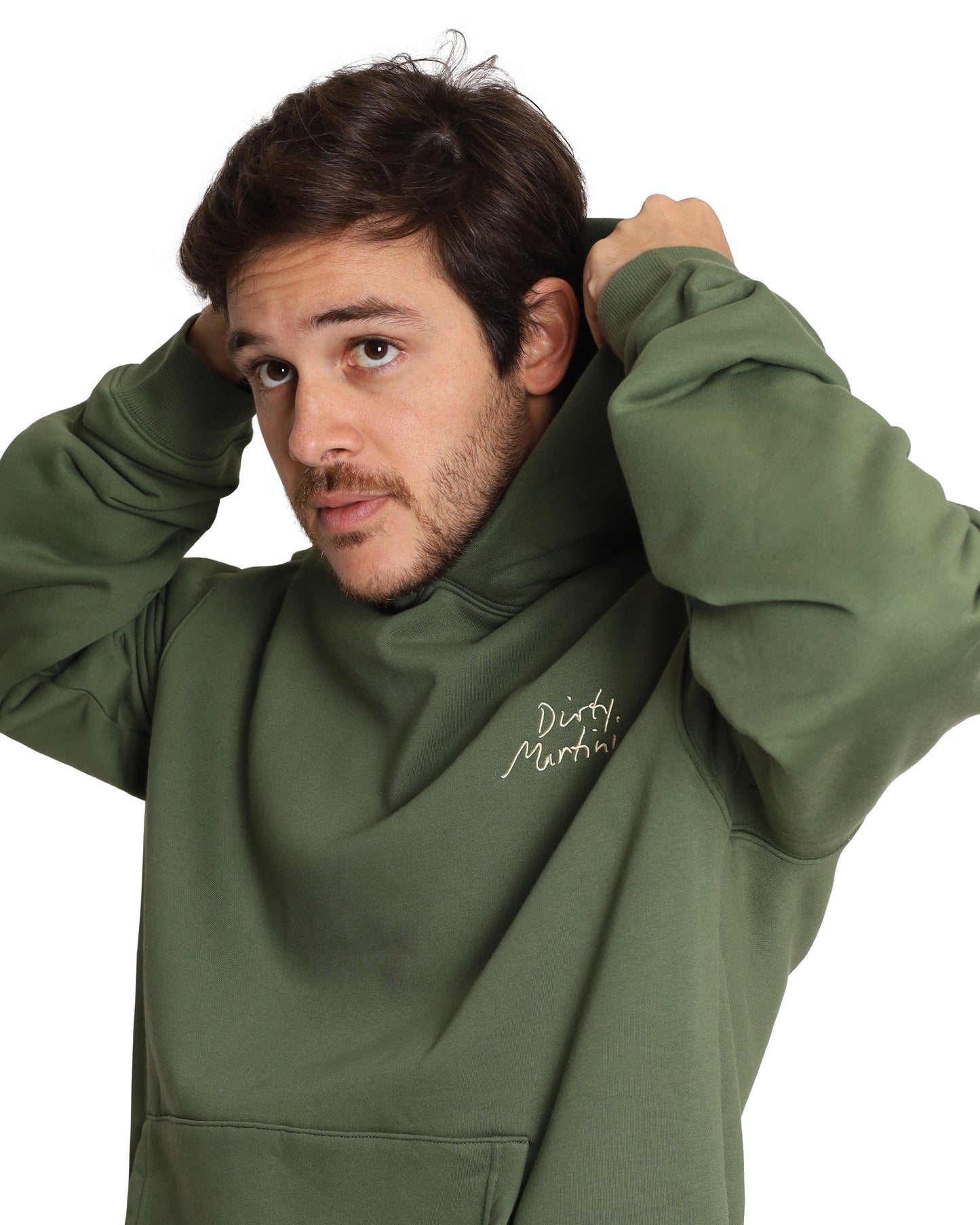 Unisex Oversized Green Hoodie - Dirty Martini