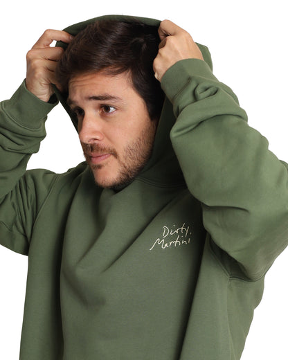 Unisex Oversized Green Hoodie - Dirty Martini