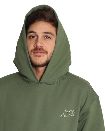 Unisex Oversized Green Hoodie - Dirty Martini