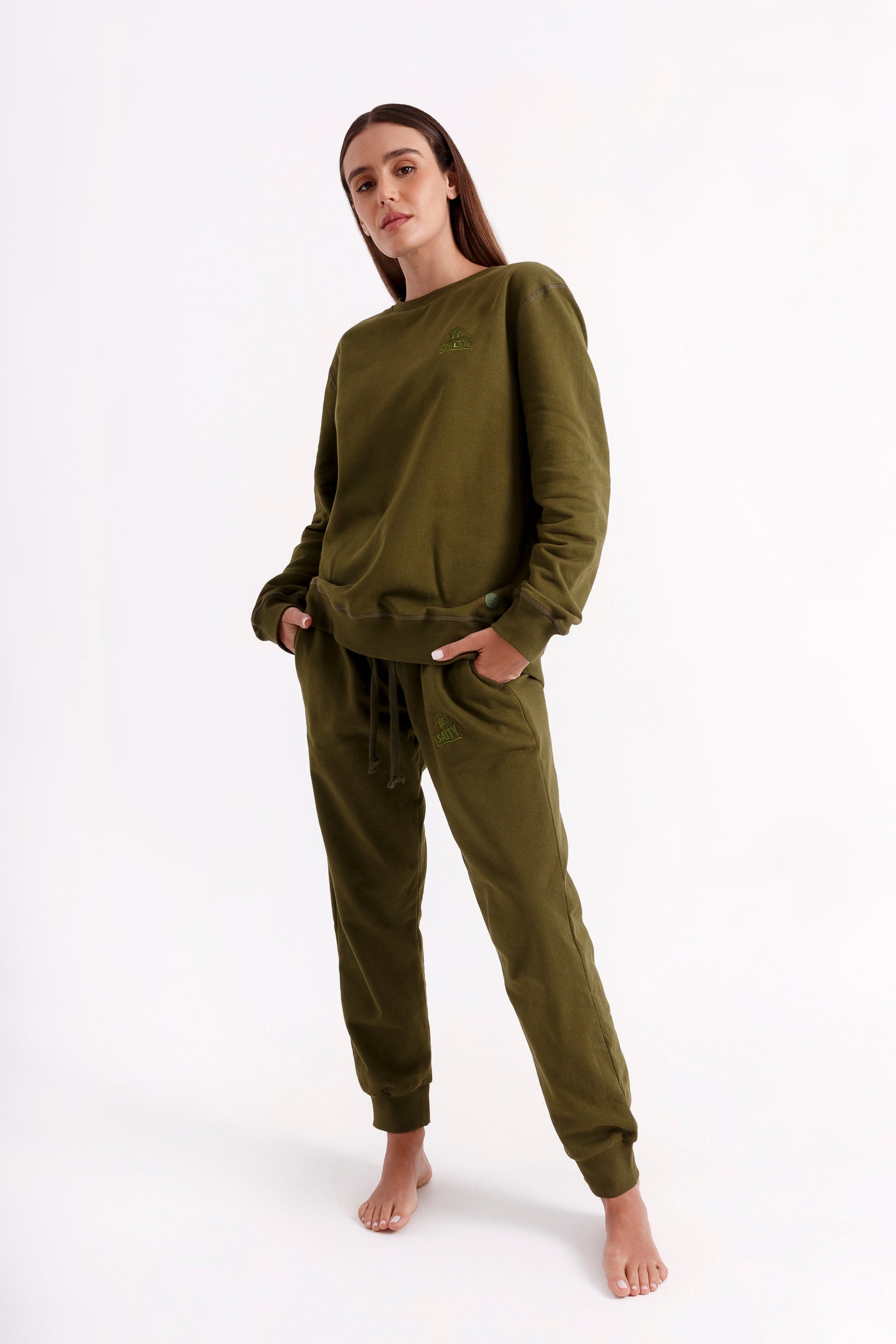 Unisex - Army Green Sweatshirt
