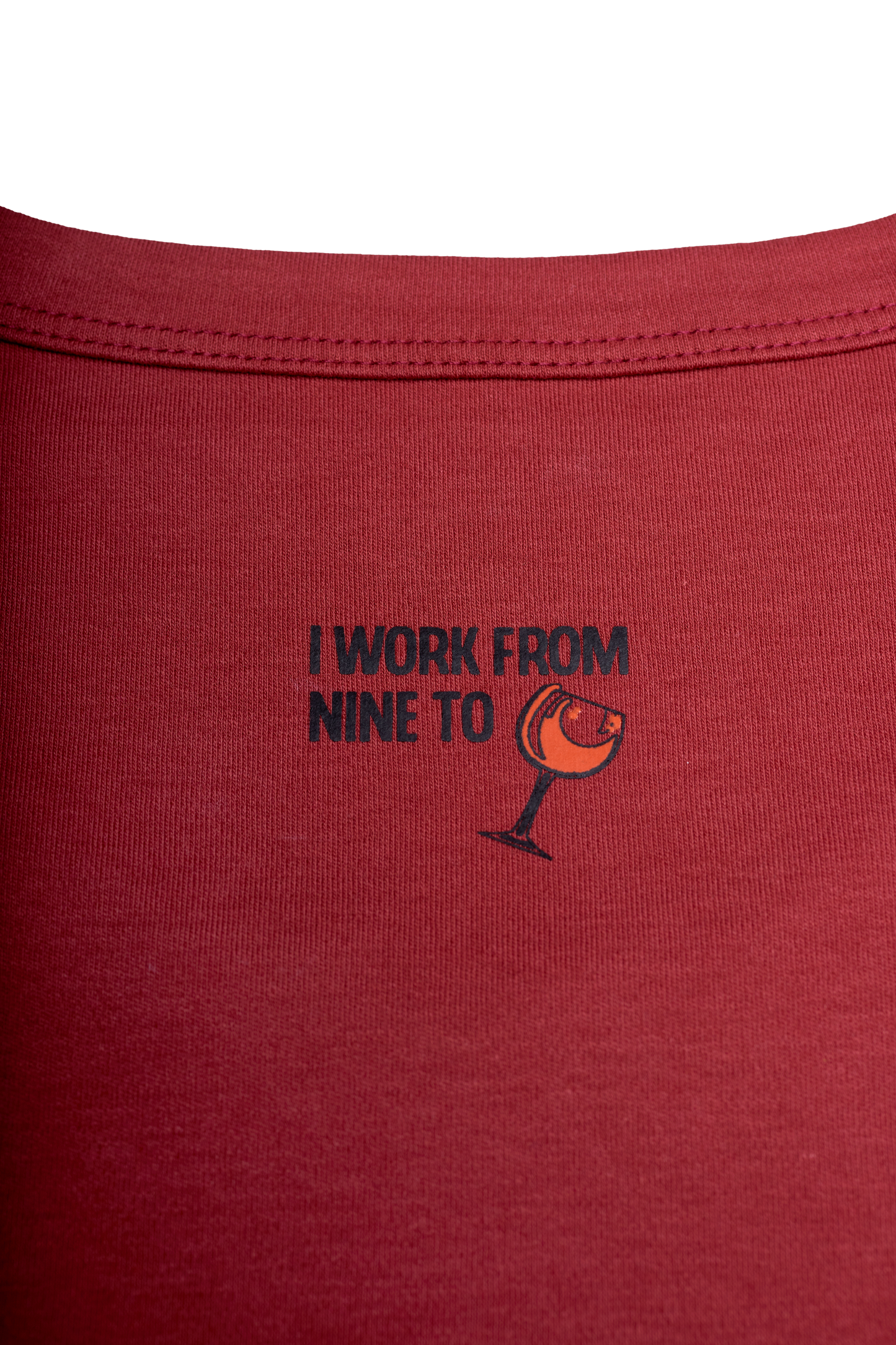 Men's "I work from Nine to Wine"