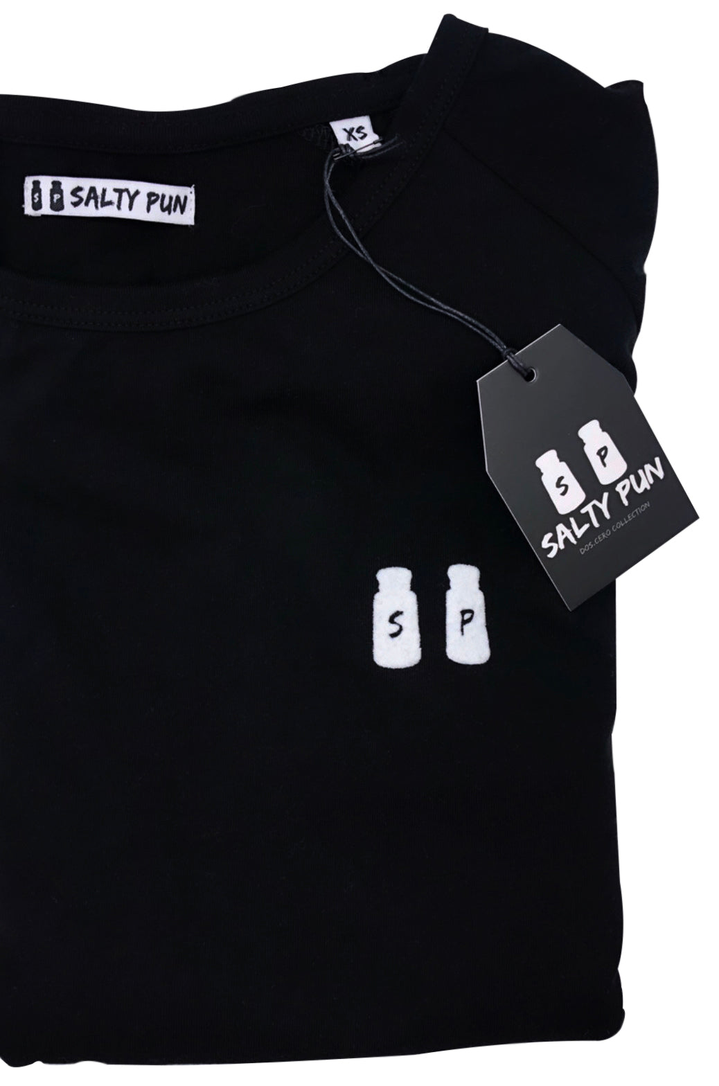 365 Pima Cotton Long-Sleeve Tee - Black Salty Logo